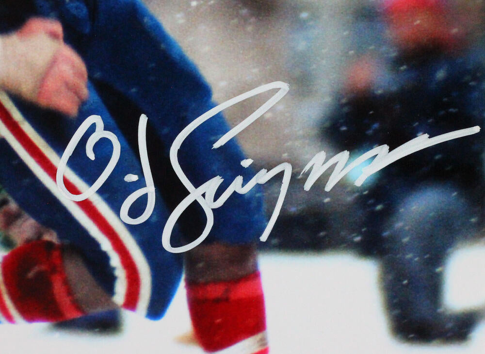 OJ Simpson Signed Buffalo Bills White Jersey in snow 16X20 Photo