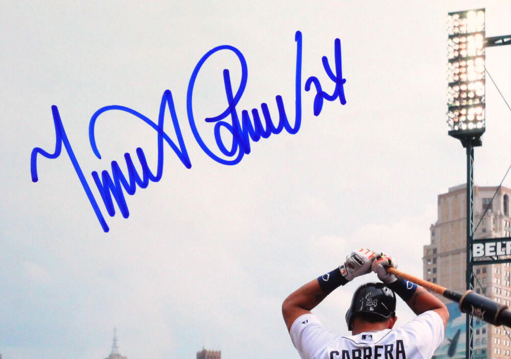 MIGUEL CABRERA AUTOGRAPHED HAND SIGNED DETROIT TIGERS 16X20 PHOTO