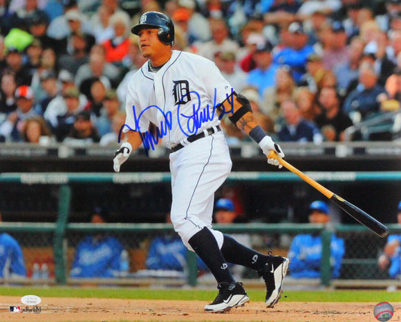 Miguel Cabrera Autographed Detroit Tigers 16x20 Post Bat HM Photo - JSA W *Blue