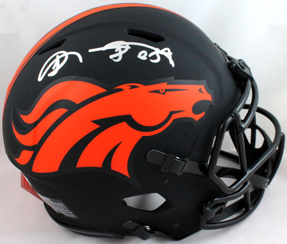 Shannon Sharpe Signed Broncos Authentic Eclipse Speed FS Helmet- Becke –  The Jersey Source