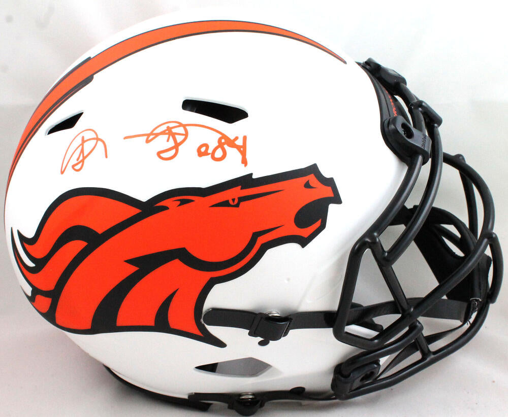 Shannon Sharpe Signed Broncos Authentic Lunar Speed FS Helmet- Beckett –  The Jersey Source