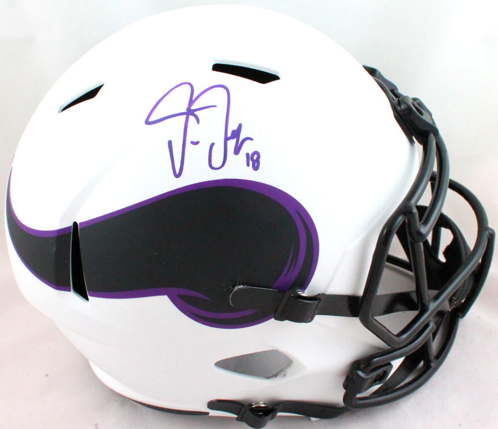 Justin Jefferson Autographed Mini Helmet (White) – Minnesota Awesome