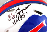 OJ Simpson Autographed Buffalo Bills 2021 Speed Authentic Helmet w/ HOF - JSA W *Black