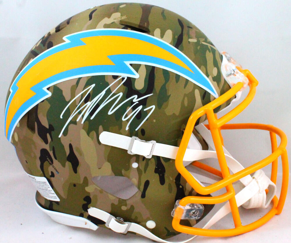 Chargers Joey Bosa Autographed Signed Speed Helmet - Beckett Authentic 