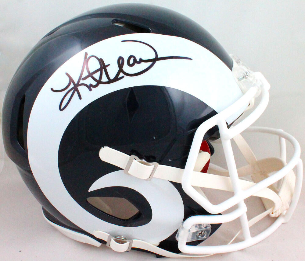 Kurt Warner Signed Rams White Horn Speed Authentic F/S Helmet- Beckett –  The Jersey Source