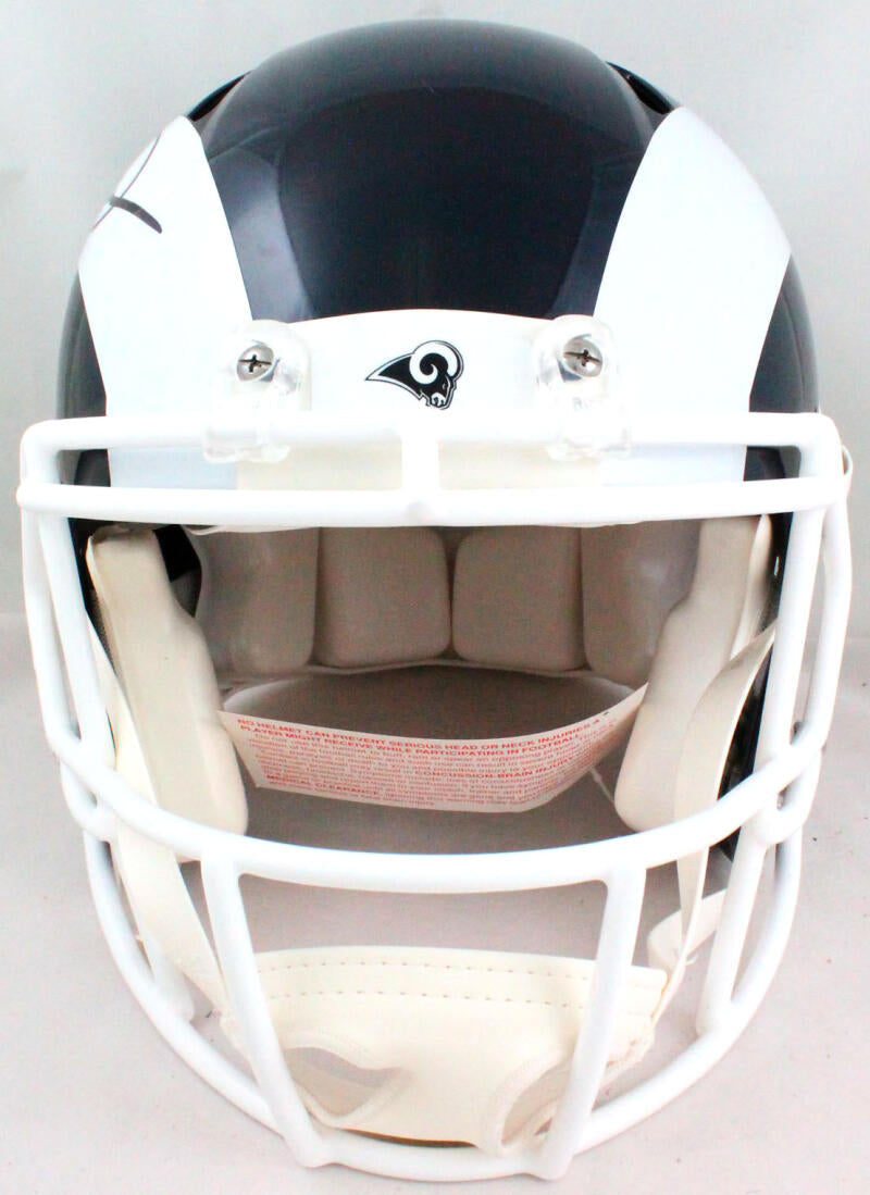 Kurt Warner Signed Rams White Horn Speed Authentic F/S Helmet- Beckett –  The Jersey Source