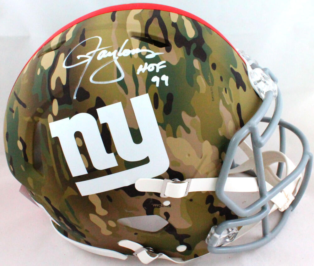 Lawrence Taylor Signed New York Giants Speed Authentic Salute to Service  NFL Helmet