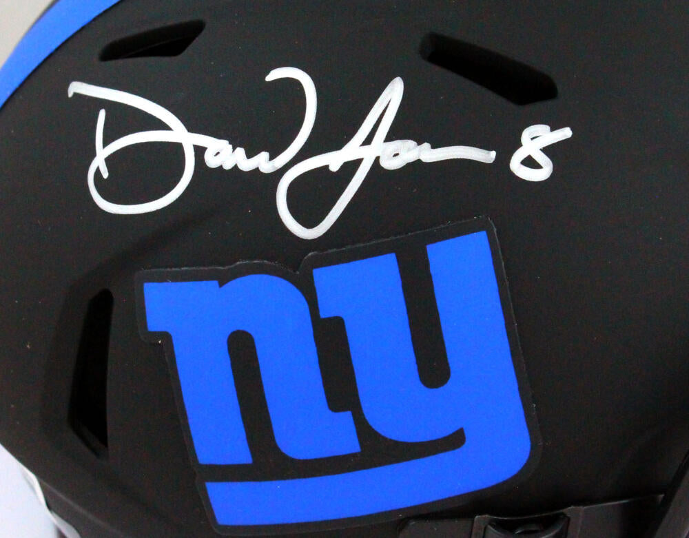 Daniel Jones New York Giants Signed Autograph Custom Jersey White Beckett  Witnessed Certified at 's Sports Collectibles Store