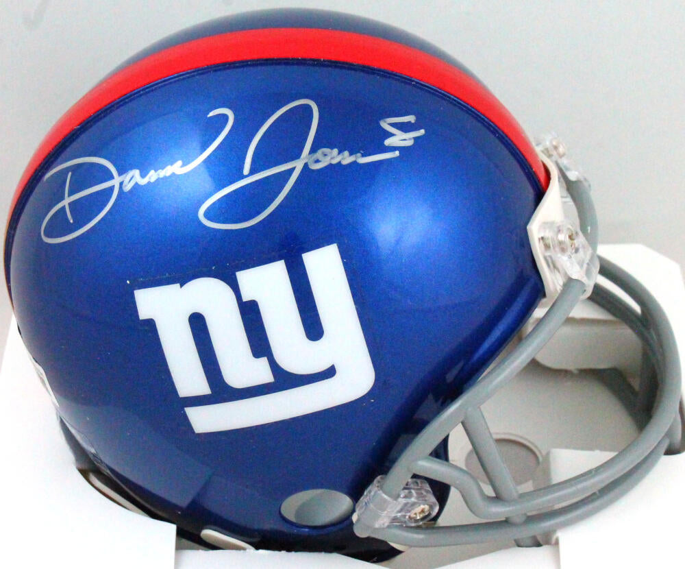 Daniel Jones New York Giants Autographed Football Speed Mini-Helmet