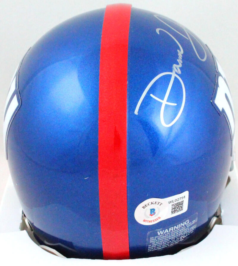 Daniel Jones Signed Giants Speed Mini Helmet (Beckett Hologram)