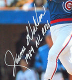 Jerome Walton Autographed Cubs Batting Photo w/ 1989 NL ROY- JerseySource Auth