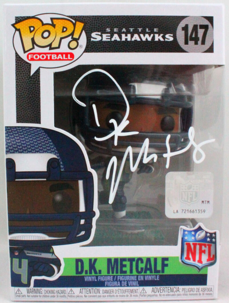 Funko, Toys, Dk Metcalf Signed Seattle Seahawks Funko Pop