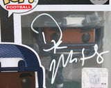 DK Metcalf Autographed Seattle Seahawks Funko Pop Figurine- Beckett W *White