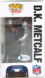 DK Metcalf Autographed Seattle Seahawks Funko Pop Figurine- Beckett W *White