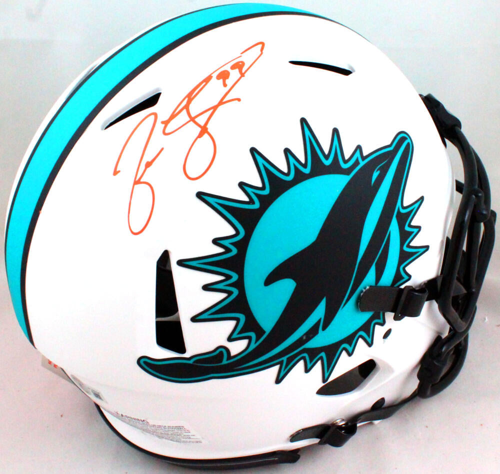 Jason Taylor Autographed Miami Dolphins Logo Football - JSA W Auth *Black