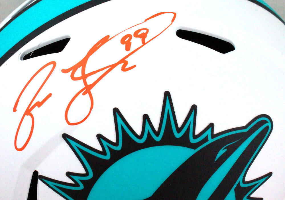 Jason Taylor Autographed Signed Miami Dolphins Lunar Speed F/S Helmet-  Beckett W Ornge