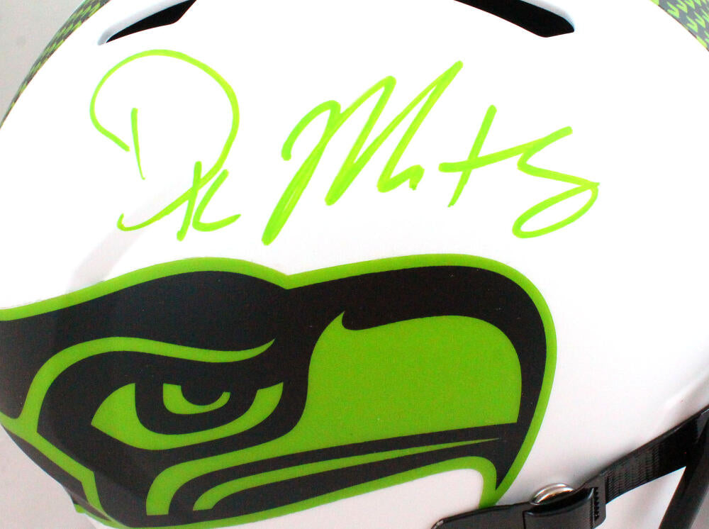 DK Metcalf Signed Seattle Seahawks Speed Full Size Lunar NFL Helmet – Super  Sports Center
