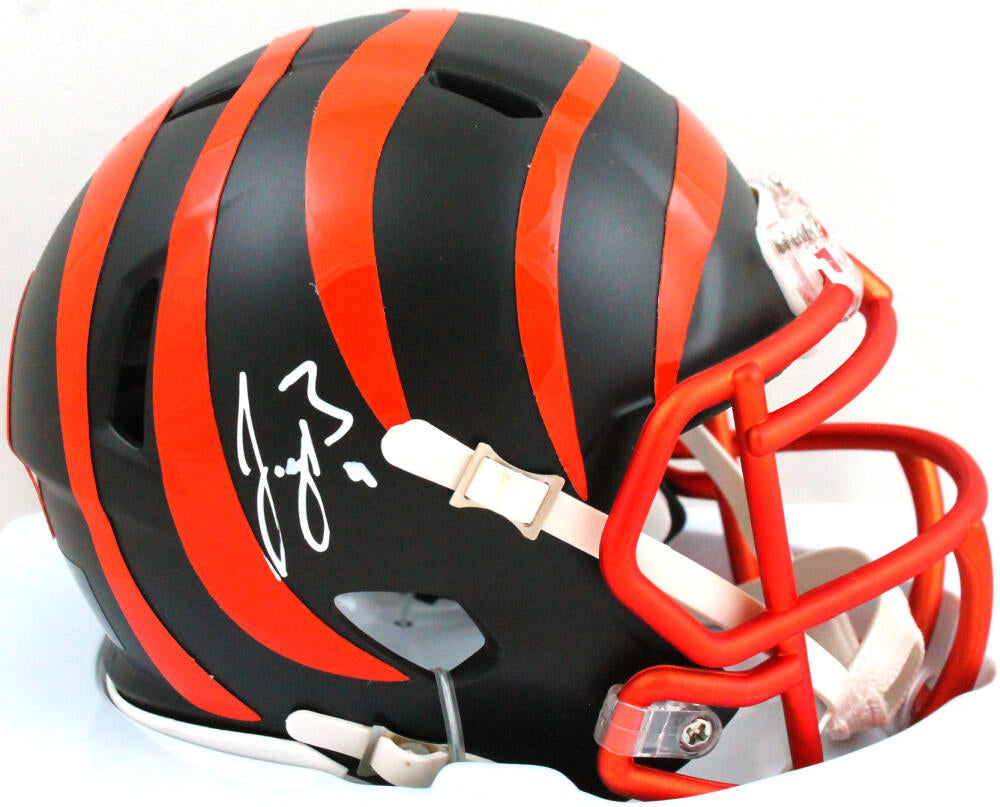 Joe Burrow Signed Cincinnati Bengals Chrome Mini Helmet- Fanatics