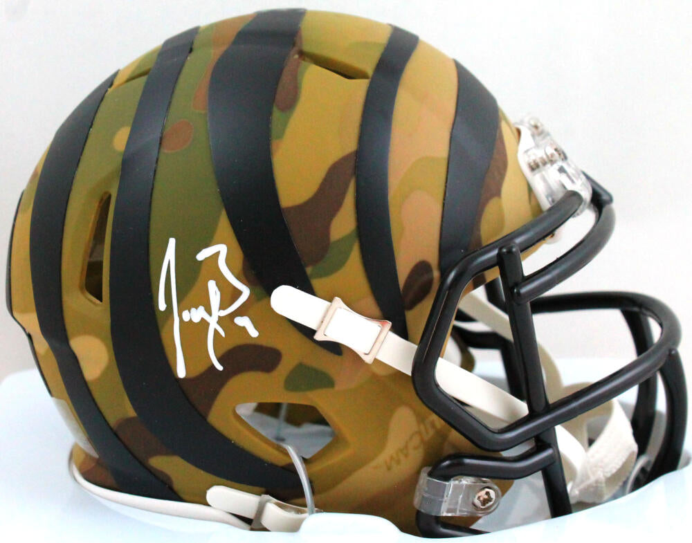 Joe Burrow Signed Cincinnati Bengals Chrome Mini Helmet- Fanatics