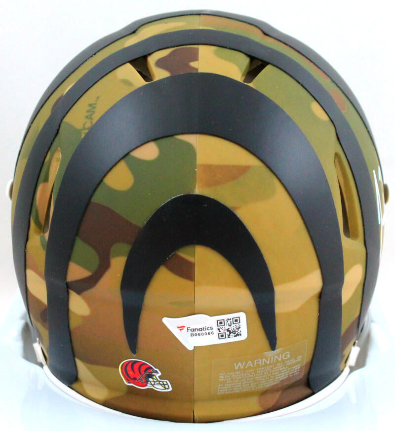 Joe Burrow Autographed Bengals Lunar Speed Mini Helmet- Fanatics *Oran –  The Jersey Source