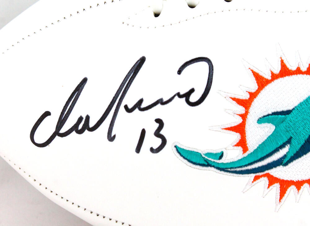 Dan Marino Autographed Miami Dolphins Logo Football- Beckett W