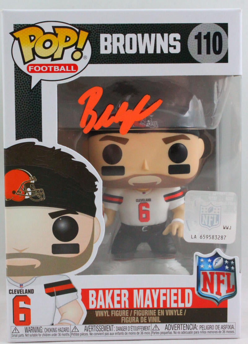 Baker Mayfield Signed Browns Funko Pop Figurine 110- Beckett W *Orange –  The Jersey Source