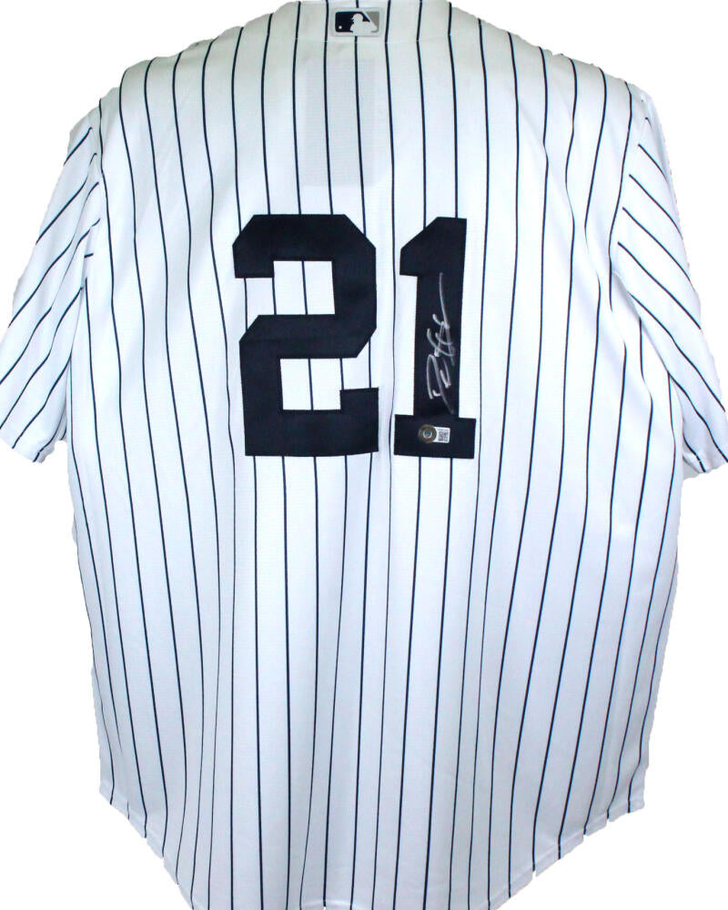 Deion Sanders Autographed Pro Style Baseball Jersey- Beckett W