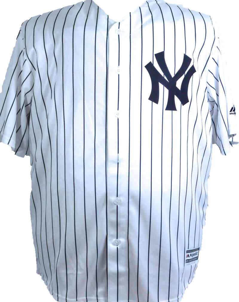 Deion Sanders Autographed Yankees Pro Style Jersey- Beckett W *Silver