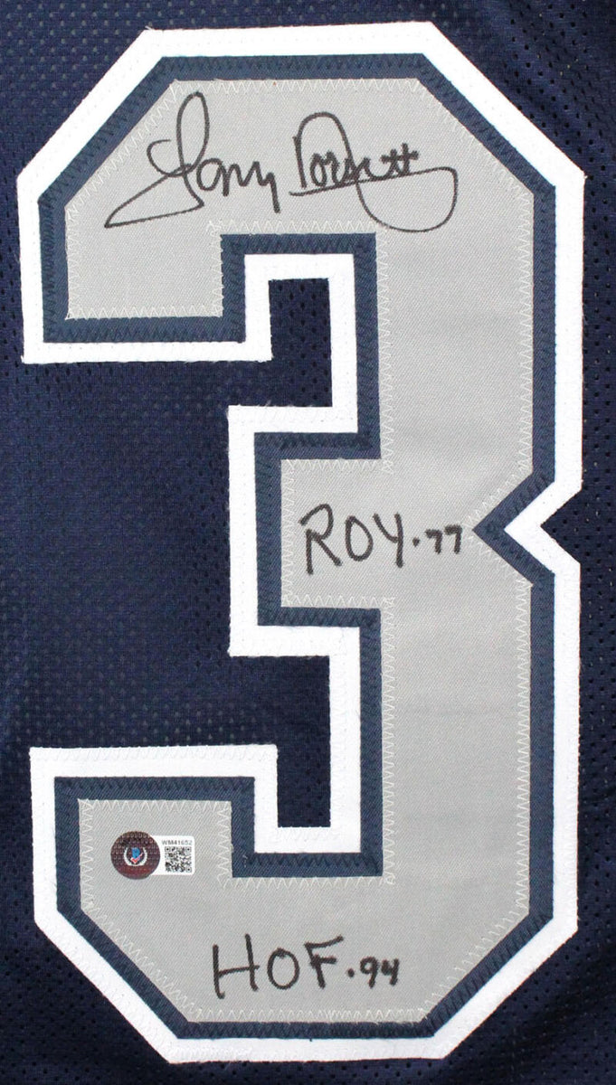 Tony Dorsett Autographed Blue Pro Style Jersey w/ 5 Stats- Beckett W H –  The Jersey Source