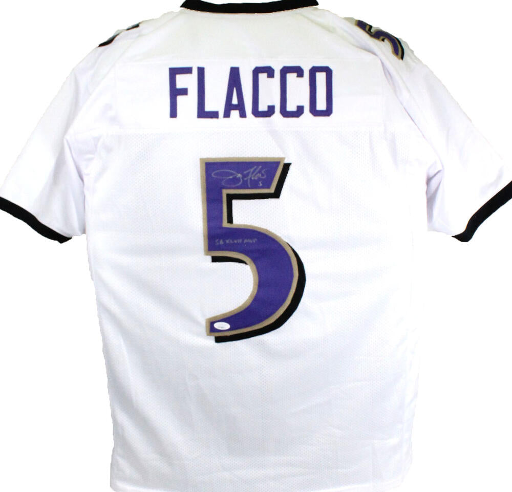 Joe Flacco Signed Autograph Purple Custom Ravens Jersey JSA