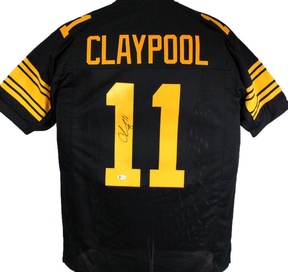 Chase Claypool Autographed Black Color Rush Pro Style Jersey-Beckett W –  The Jersey Source