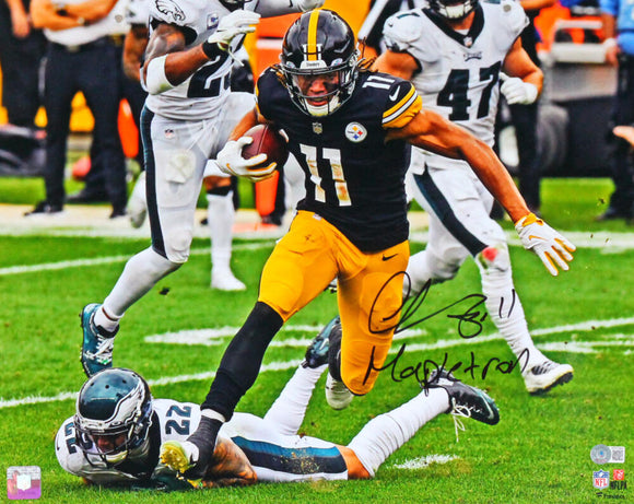 Chase Claypool Autographed Steelers 16x20 FP Photo w/ Mapletron - Beckett W *Black