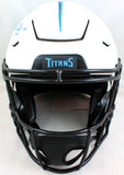 AJ Brown Signed Tennessee Titans SpeedFlex Lunar F/S Helmet- Beckett W*LT BLUE Image 3