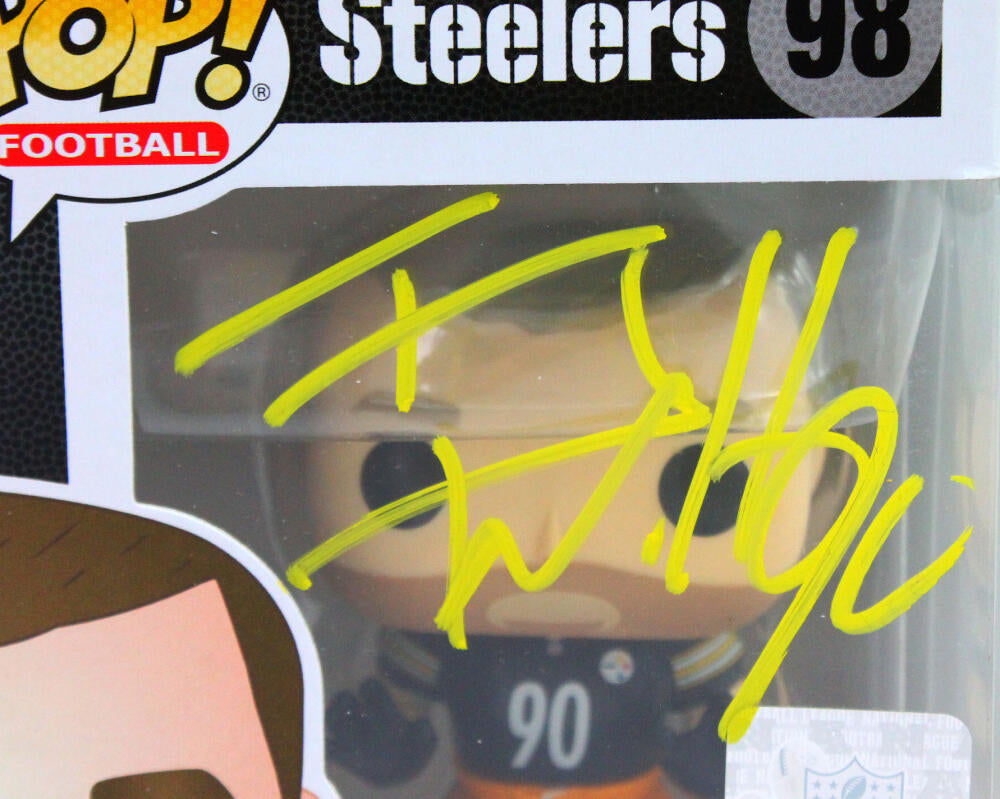 TJ Watt Autographed/Signed Pittsburgh Steelers NFL Funko Pop #98 JSA 28465  – Denver Autographs