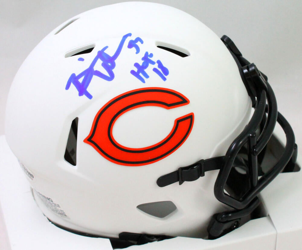 Brian Urlacher Signed Chicago Bears Speed Lunar NFL Mini Helmet