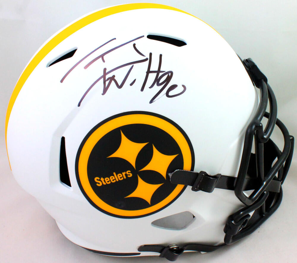 T.J. Watt Autographed Signed Pittsburgh Speed Mini Helmet-Beckett W Hologram