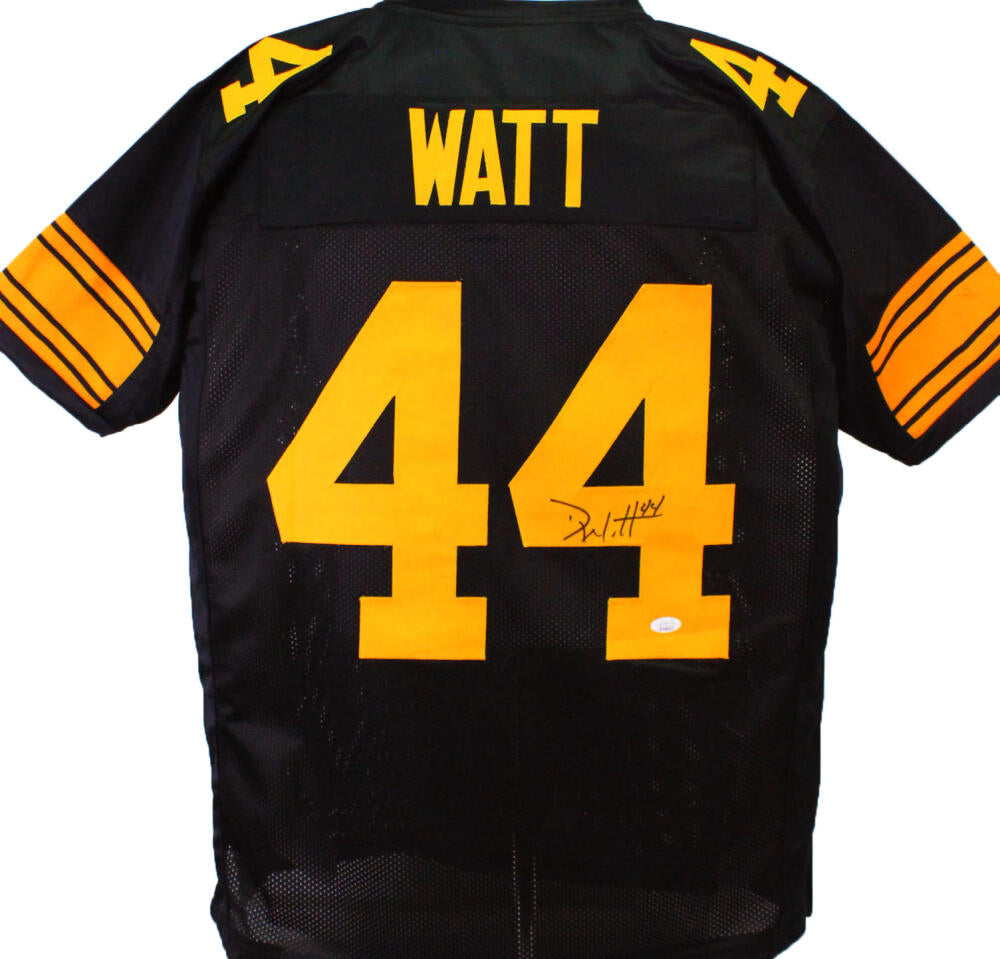 Derek Watt Autographed Black w/ Yellow Pro Style Jersey- JSA Witnessed –  The Jersey Source