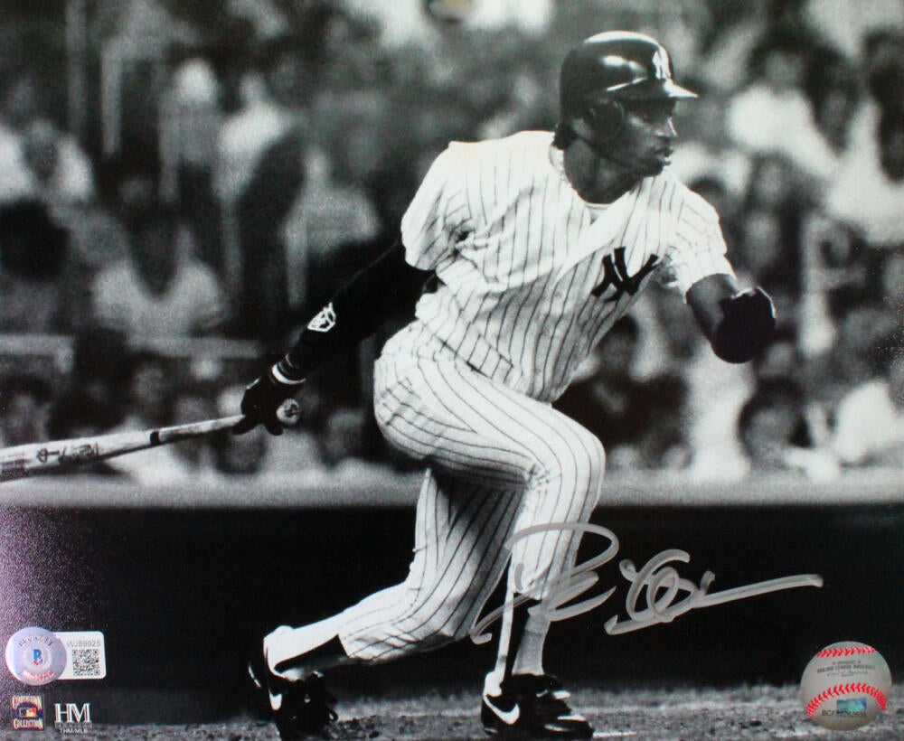 Deion Sanders Autographed NY Yankees 8x10 B&W Swinging Photo-Beckett W –  The Jersey Source