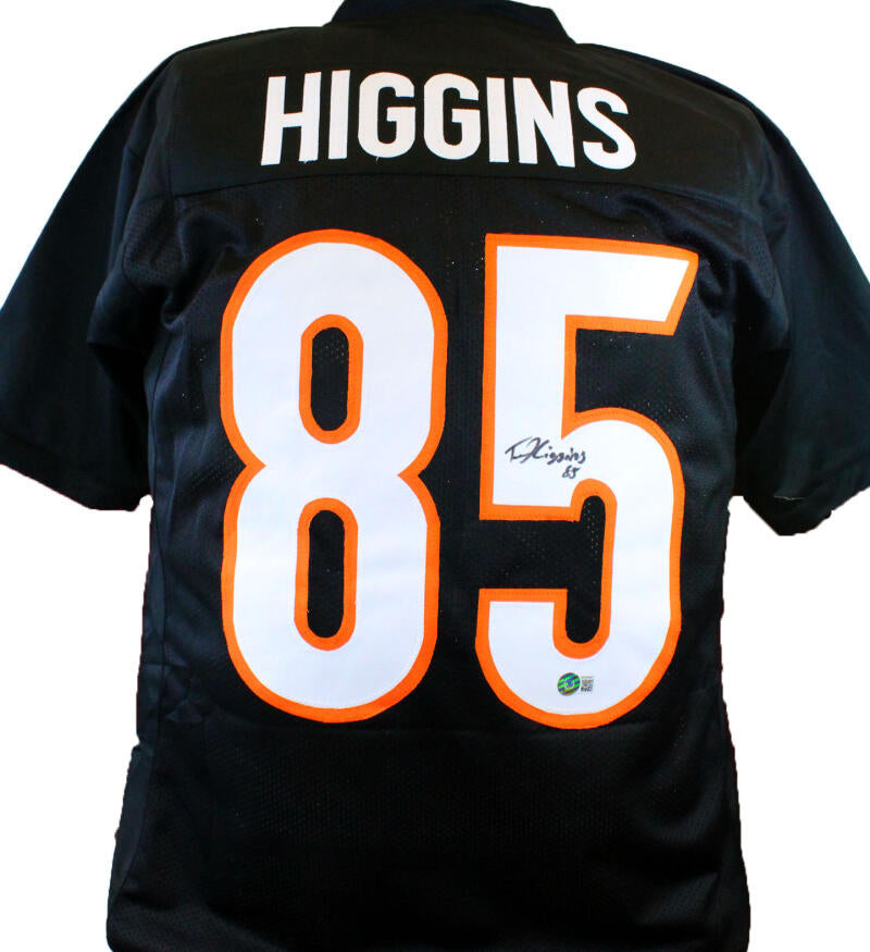 Tee Higgins Signed Custom Cincinnati Bengals Black Jersey