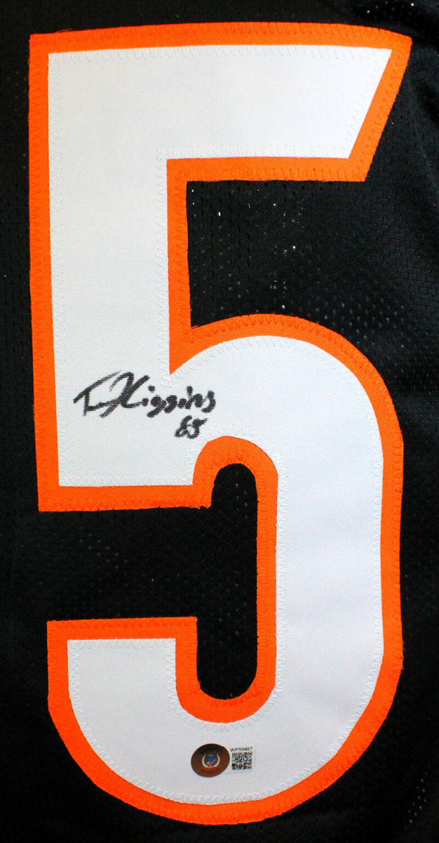 Tee Higgins Authentic Signed Orange Pro Style Framed Jersey BAS Witnessed