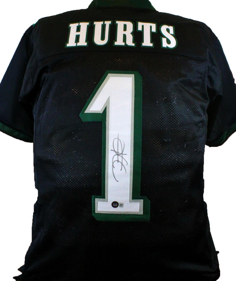 Jalen Hurts Autographed Philadelphia Eagles Green Custom Jersey