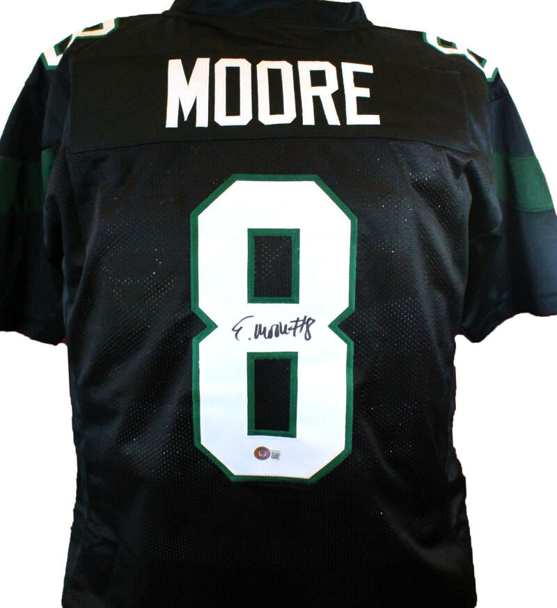 The Jersey Source Elijah Moore Autographed Black Pro Style Jersey - Beckett W Hologram *Black