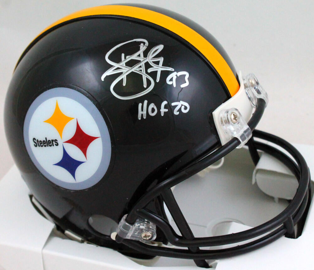 Troy Polamalu Signed Steelers Mini Helmet - The Autograph Source