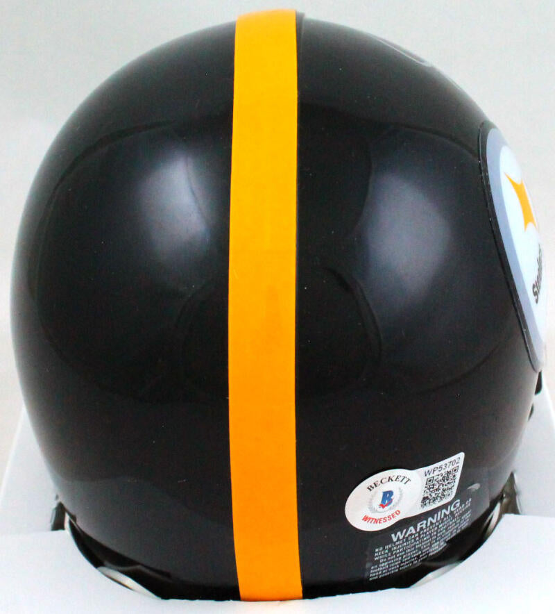 Troy Polamalu Autographed Pittsburgh Steelers Mini Helmet w/HOF - Beck –  The Jersey Source