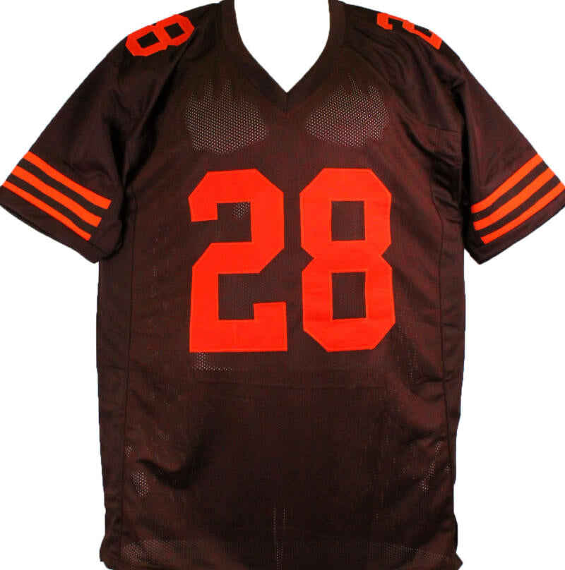 Jeremiah Owusu-Koramoah Autographed Brown Pro Style Jersey- BA W Holog –  The Jersey Source