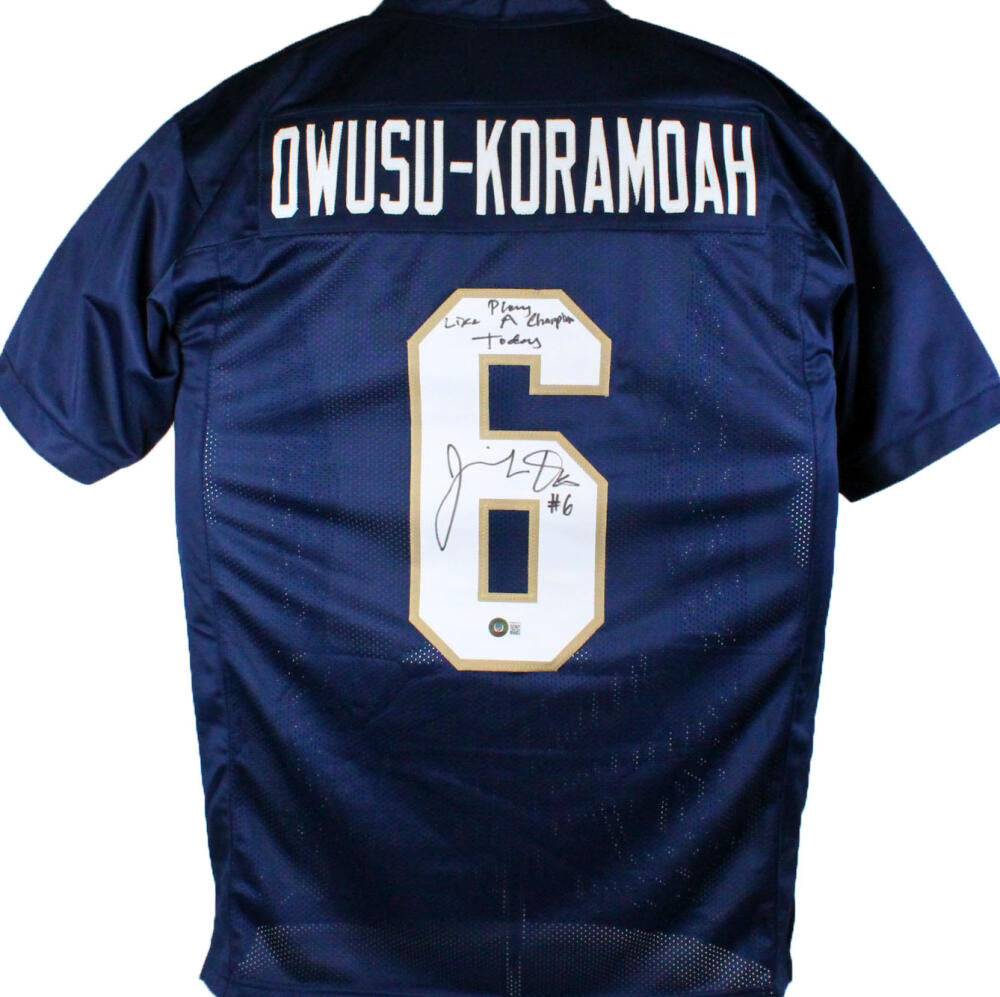 Jeremiah Owusu-Koramoah Autographed Orange Pro Style Jersey-BA W Holog –  The Jersey Source