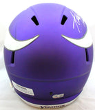 Adrian Peterson Autographed Minnesota Vikings F/S Speed Helmet- Beckett W Hologram *Silver