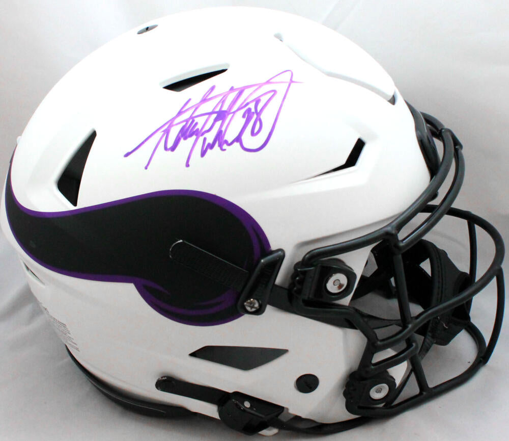 Adrian Peterson Autographed Minnesota Vikings F/S Lunar SpeedFlex Helm –  The Jersey Source