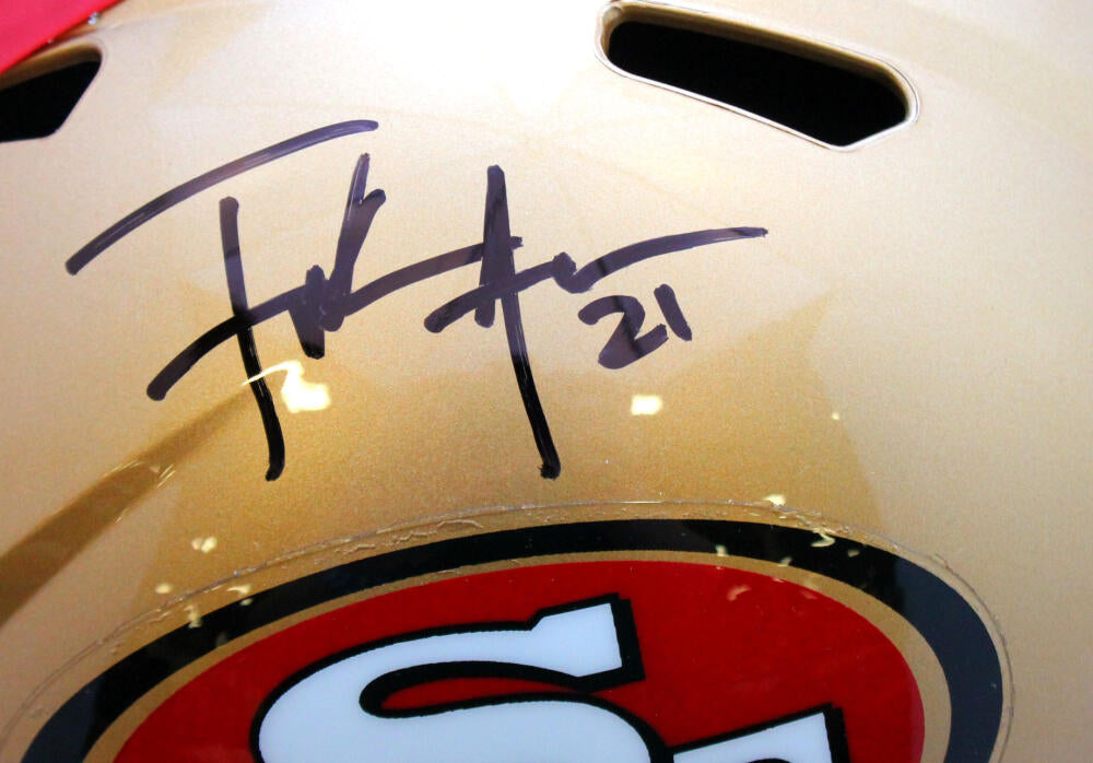 Frank Gore San Francisco 49ers Signed Red with Black & Gold Pro