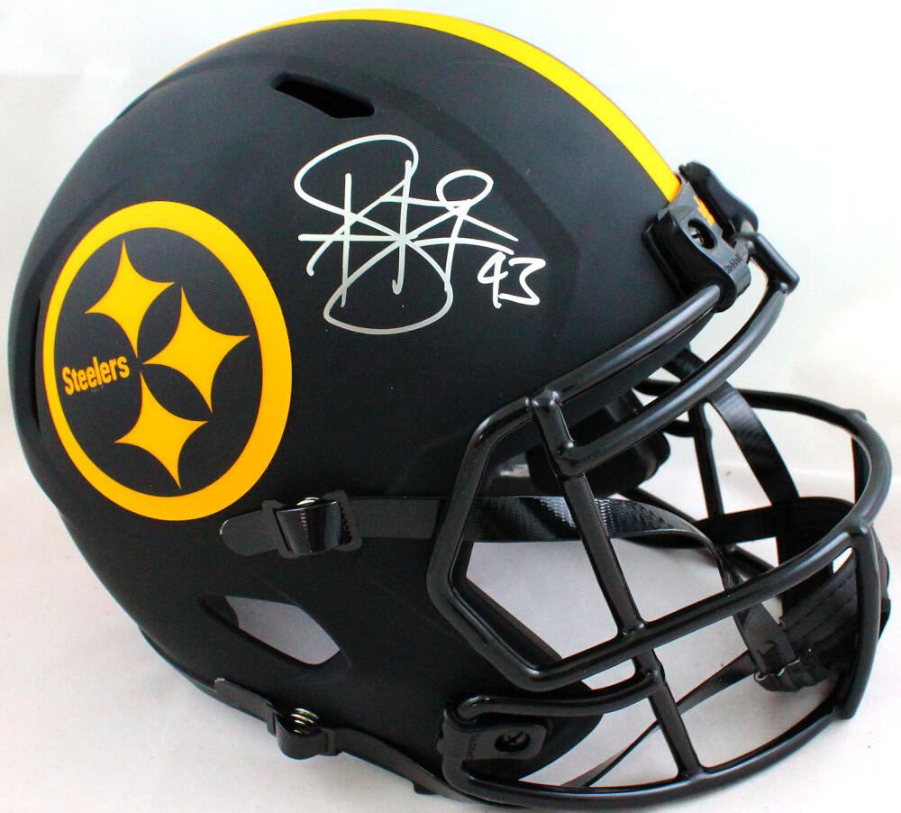 Troy Polamalu Signed Steelers Helmet - The Autograph Source